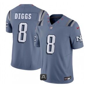 STEFON DIGGS #8 XL MENS NEW ENGLAND PATRIOTS 2025 RIVALRIES STITCHED JERSEY NIP